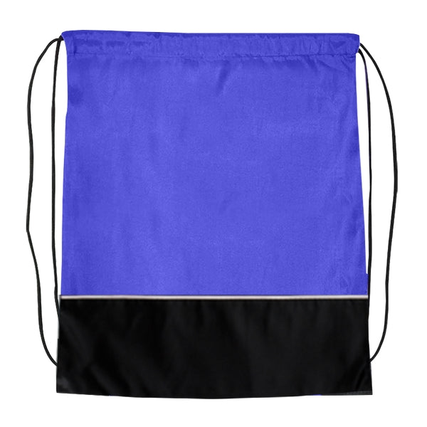 Budget Custom Two Tone Classic Drawstring Tote Bag
