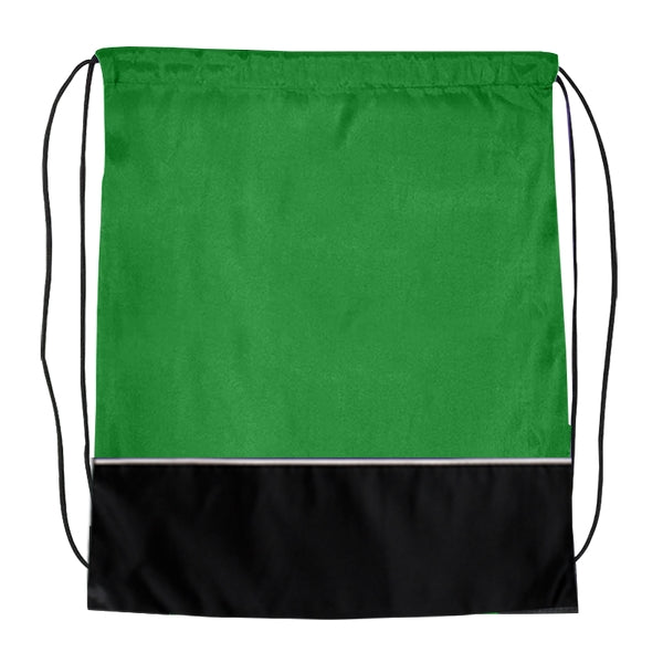 Budget Custom Two Tone Classic Drawstring Tote Bag