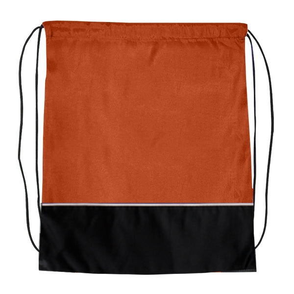 Budget Custom Two Tone Classic Drawstring Tote Bag