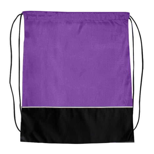 Budget Custom Two Tone Classic Drawstring Tote Bag