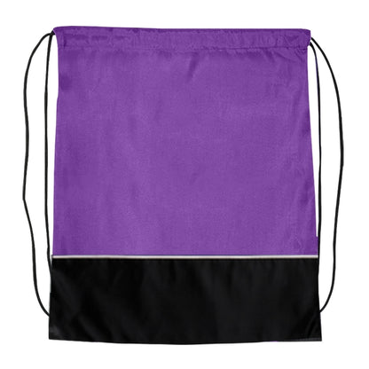 Budget Custom Two Tone Classic Drawstring Tote Bag