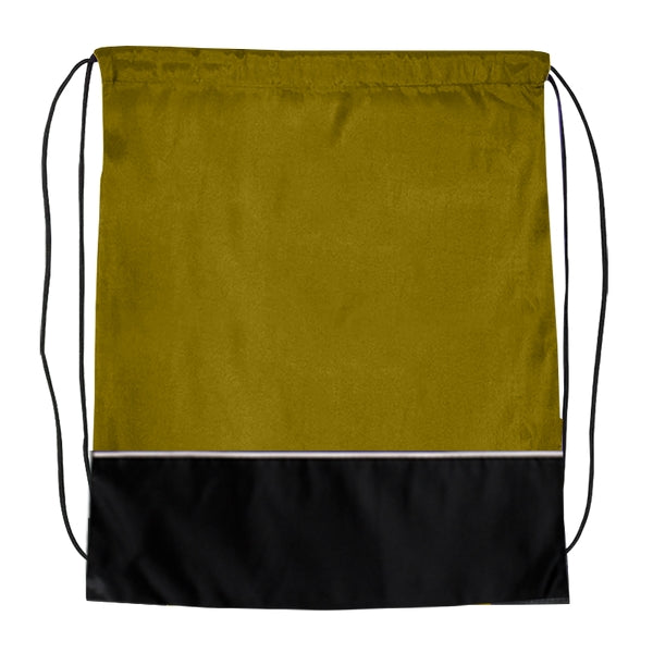 Budget Custom Two Tone Classic Drawstring Tote Bag