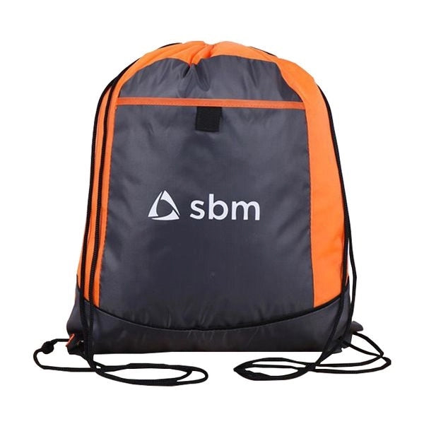 Budget Custom Two Tone Sided Drawstring Tote Bag