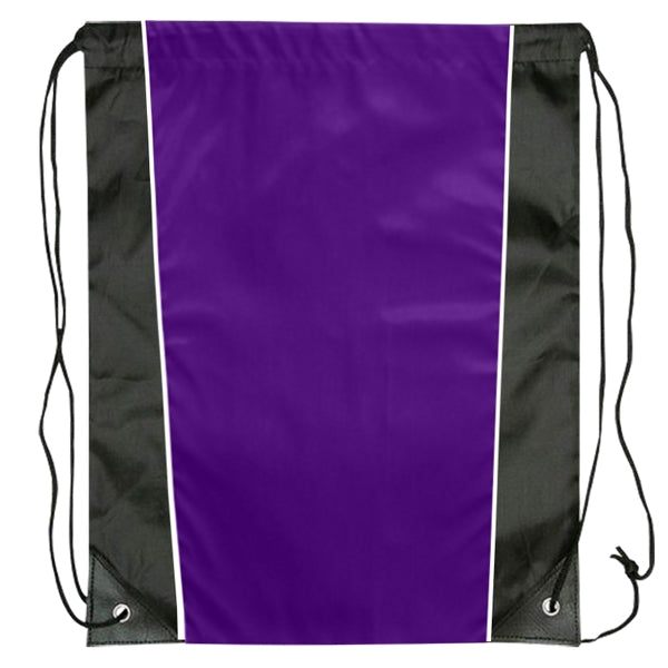Budget Custom Two Tone Sided Drawstring Tote Bag