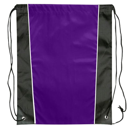 Budget Custom Two Tone Sided Drawstring Tote Bag