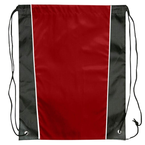 Budget Custom Two Tone Sided Drawstring Tote Bag