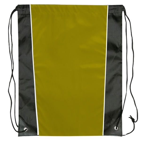 Budget Custom Two Tone Sided Drawstring Tote Bag