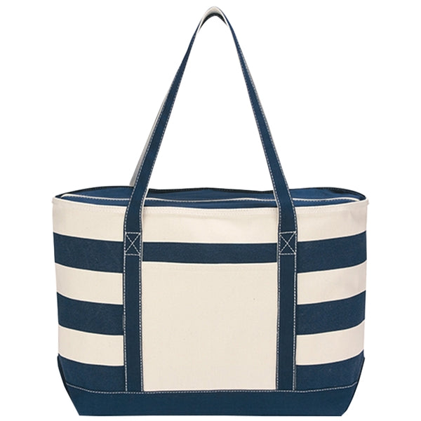 Budget Custom Cotton Nautical Tote Bag