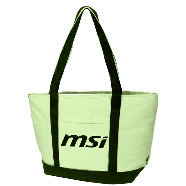 Budget Custom Small Heavy Cotton Canvas Boat Tote Bag