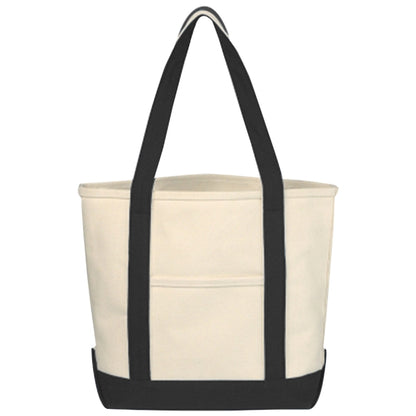 Budget Custom Small Heavy Cotton Canvas Boat Tote Bag