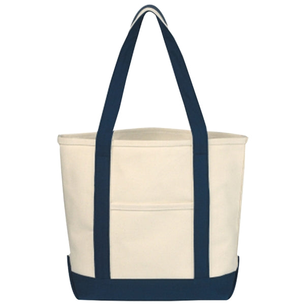 Budget Custom Small Heavy Cotton Canvas Boat Tote Bag