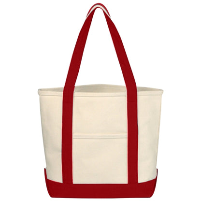 Budget Custom Small Heavy Cotton Canvas Boat Tote Bag
