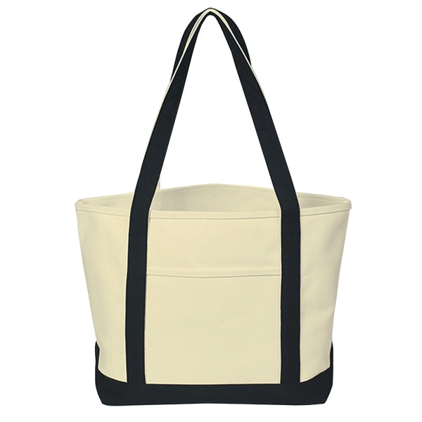 Budget Custom Heavy Cotton Canvas Boat Tote Bags