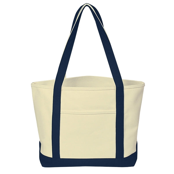 Budget Custom Heavy Cotton Canvas Boat Tote Bags