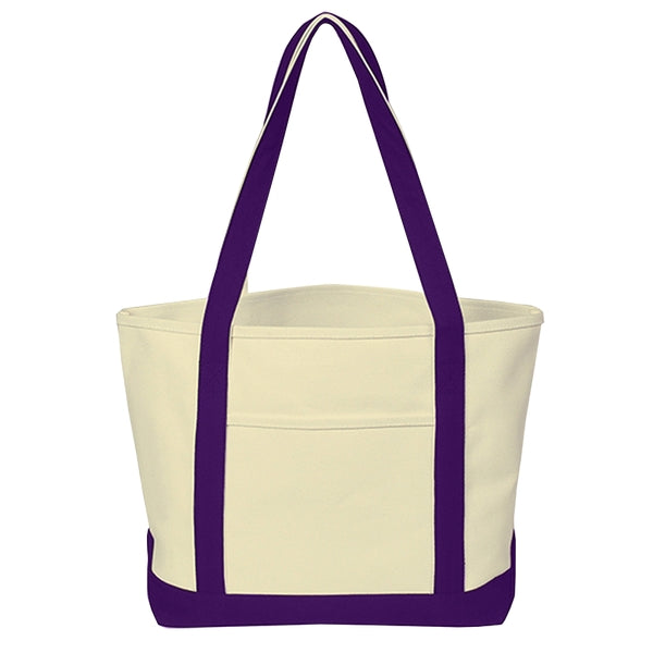 Budget Custom Heavy Cotton Canvas Boat Tote Bags