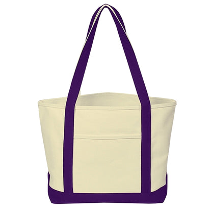 Budget Custom Heavy Cotton Canvas Boat Tote Bags