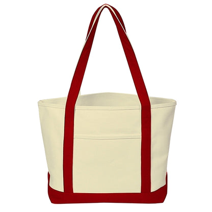 Budget Custom Heavy Cotton Canvas Boat Tote Bags