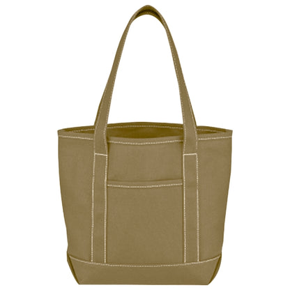 Budget Custom Small Cotton Canvas Yacht Tote Bag