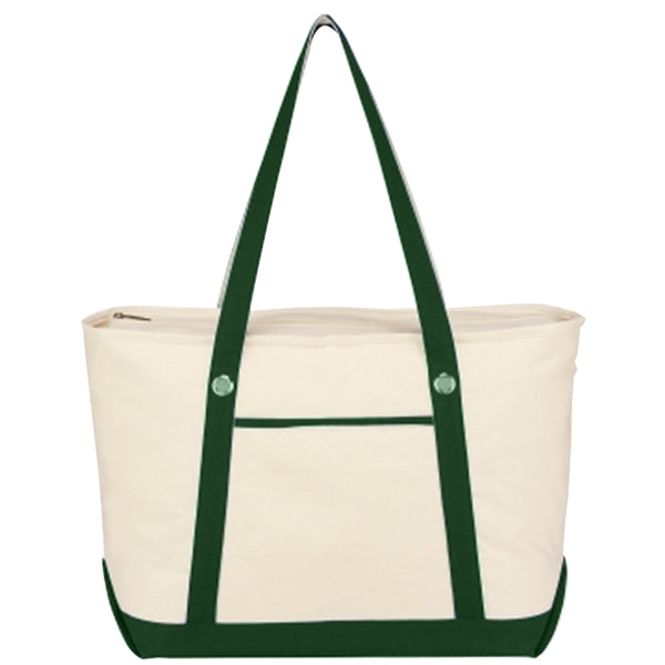 Budget Custom Large Cotton Canvas Sailing Tote Bag