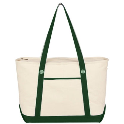 Budget Custom Large Cotton Canvas Sailing Tote Bag