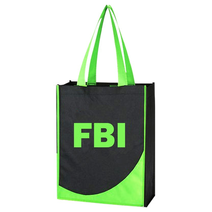 Budget Custom Non Woven Tote Bag With Accent Trim - BG