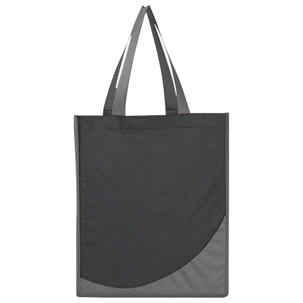Budget Custom Non Woven Tote Bag With Accent Trim - BG