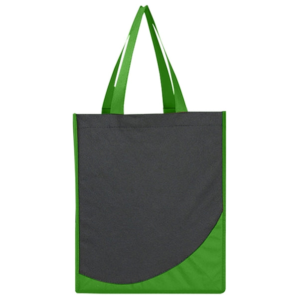 Budget Custom Non Woven Tote Bag With Accent Trim