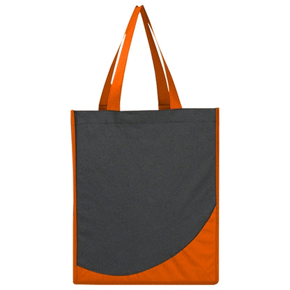 Budget Custom Non Woven Tote Bag With Accent Trim