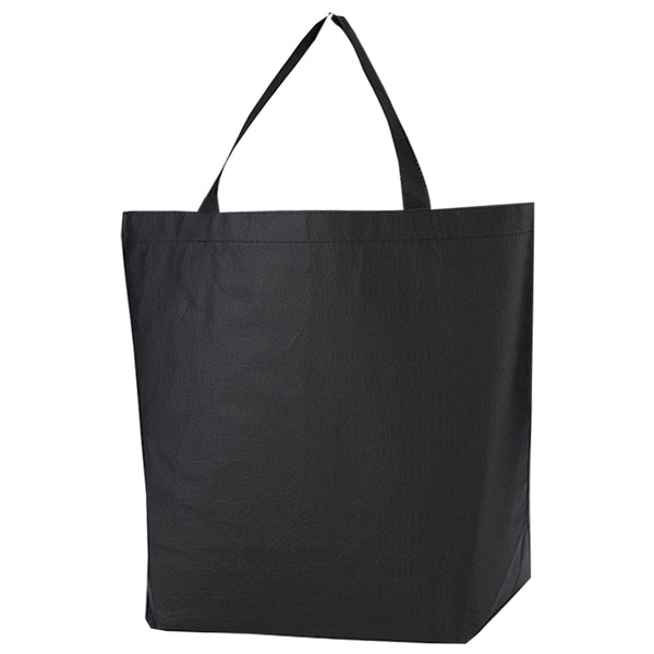 Budget Custom Non-Woven Leather Look Tote Bag