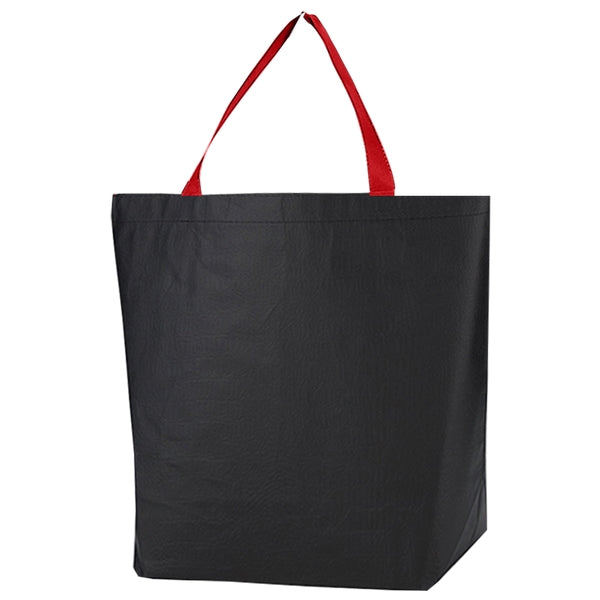 Budget Custom Non-Woven Leather Look Tote Bag