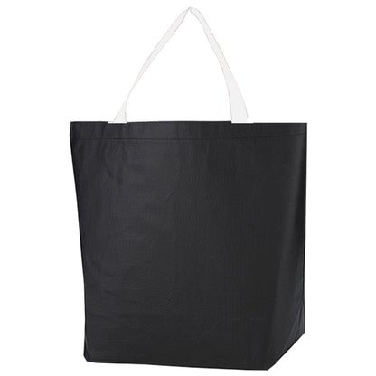 Budget Custom Non-Woven Leather Look Tote Bag