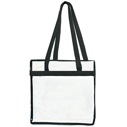Budget Custom Clear Tote Bag With Zipper