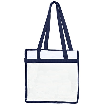 Budget Custom Clear Tote Bag With Zipper