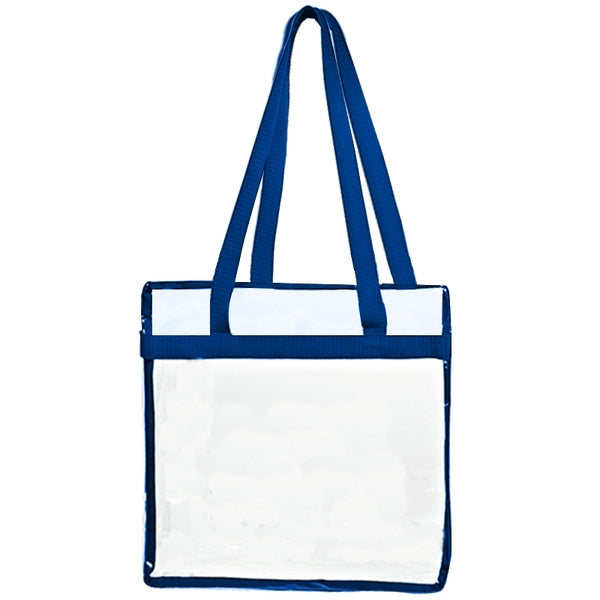Budget Custom Clear Tote Bag With Zipper