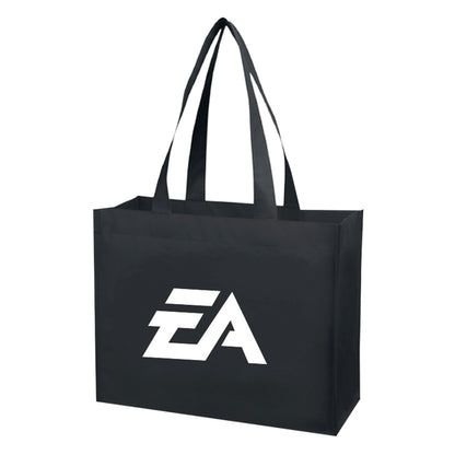 Budget Custom Matte Laminated Non Woven Shopper Tote Bag-BG
