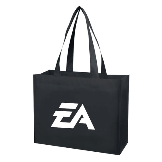 Budget Custom Matte Laminated Non Woven Shopper Tote Bag-BG