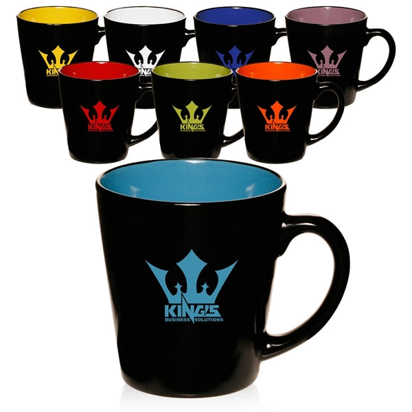12 oz. Two-Tone Latte Custom Mug