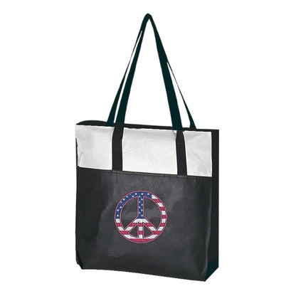 Budget Custom Non Woven Zippered Tote Bag