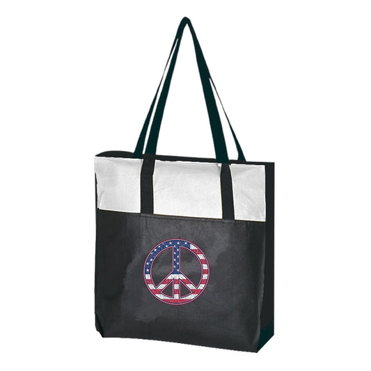 Budget Custom Non Woven Zippered Tote Bag