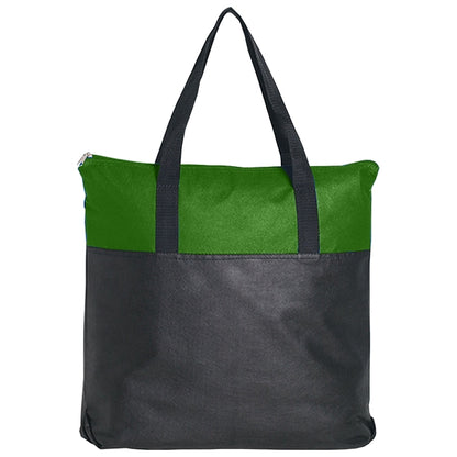 Budget Custom Non Woven Zippered Tote Bag