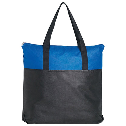 Budget Custom Non Woven Zippered Tote Bag