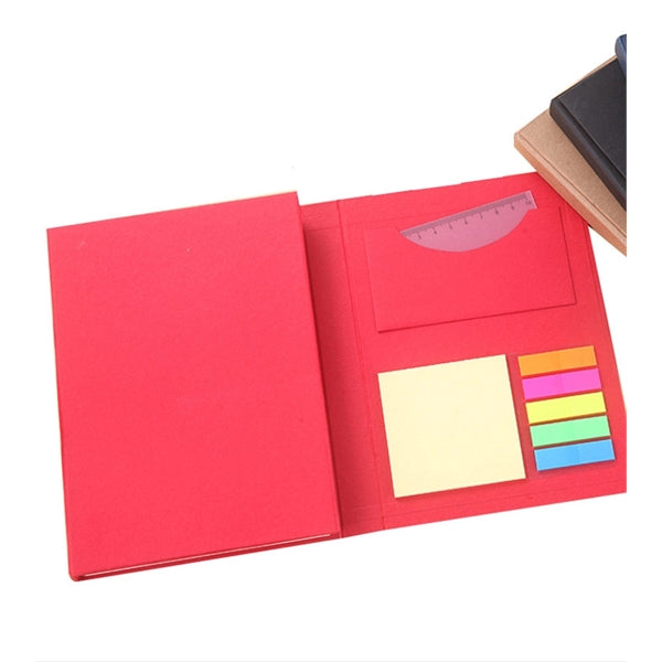 Sticky Notes Notebook with Pen/Ruler/Pencil/Eraser/Sharpener