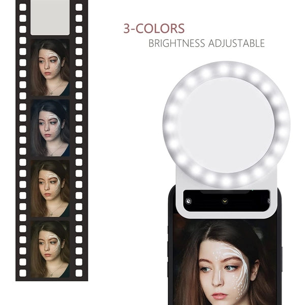 Rechargeable Selfie Ring Light with Mirror
