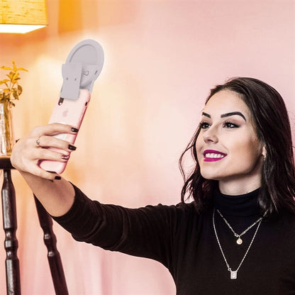 Rechargeable Selfie Ring Light with Mirror