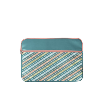 Zippered Pocket Laptop Sleeve - Vegan Leather - 13" - 15"