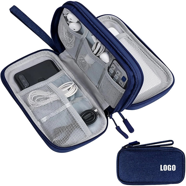 Double Layer Portable Cable Storage Bag