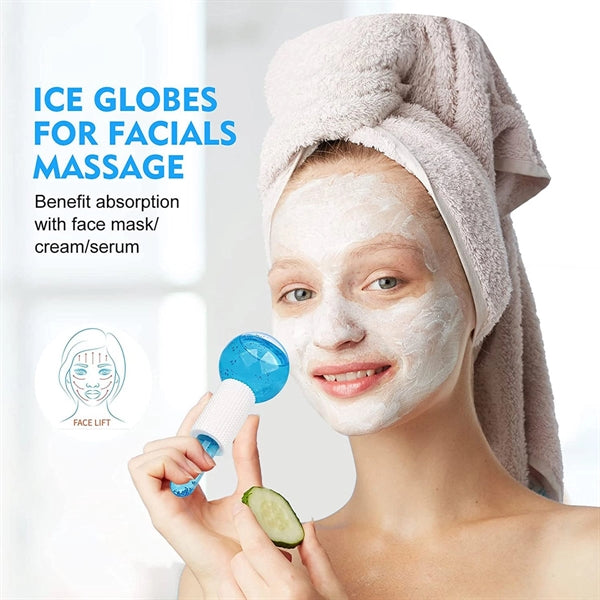 2pcs Ice Globes for Facials Skin Massagers