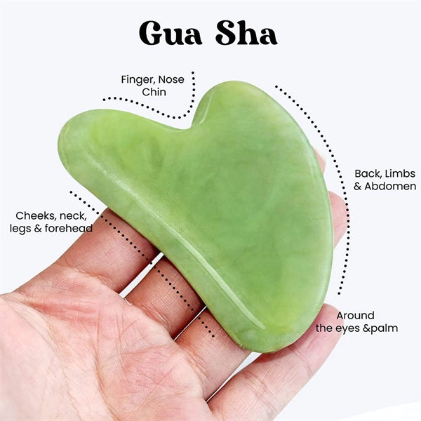 Jade Roller Gua Sha Facial Tools Set