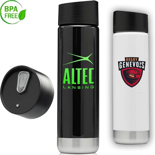 25 oz. BPA Free Slim Line PET Sports Bottle w/ Sliding Lid