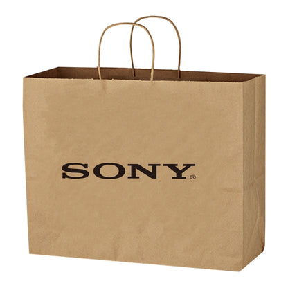 Budget Custom Kraft Paper Brown Shopping Bag-16"-BG